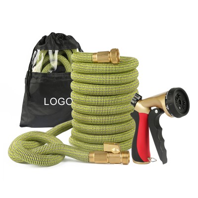 Lightweight 50FT Expandable Garden Hose with 7 Function Spray Nozzle